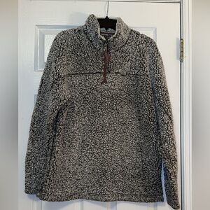 True Grit Charcoal Sherpa Fleece